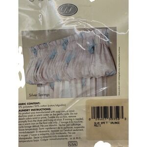 Design Select Collection Silver Springs Pouf Valance Multi Color Floral Fabric